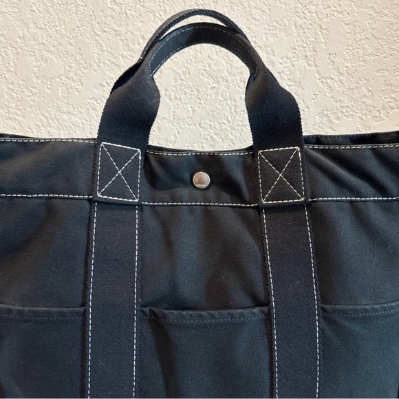 Hermes Large Black Canvas Tote Bag - Picture 14 of 14